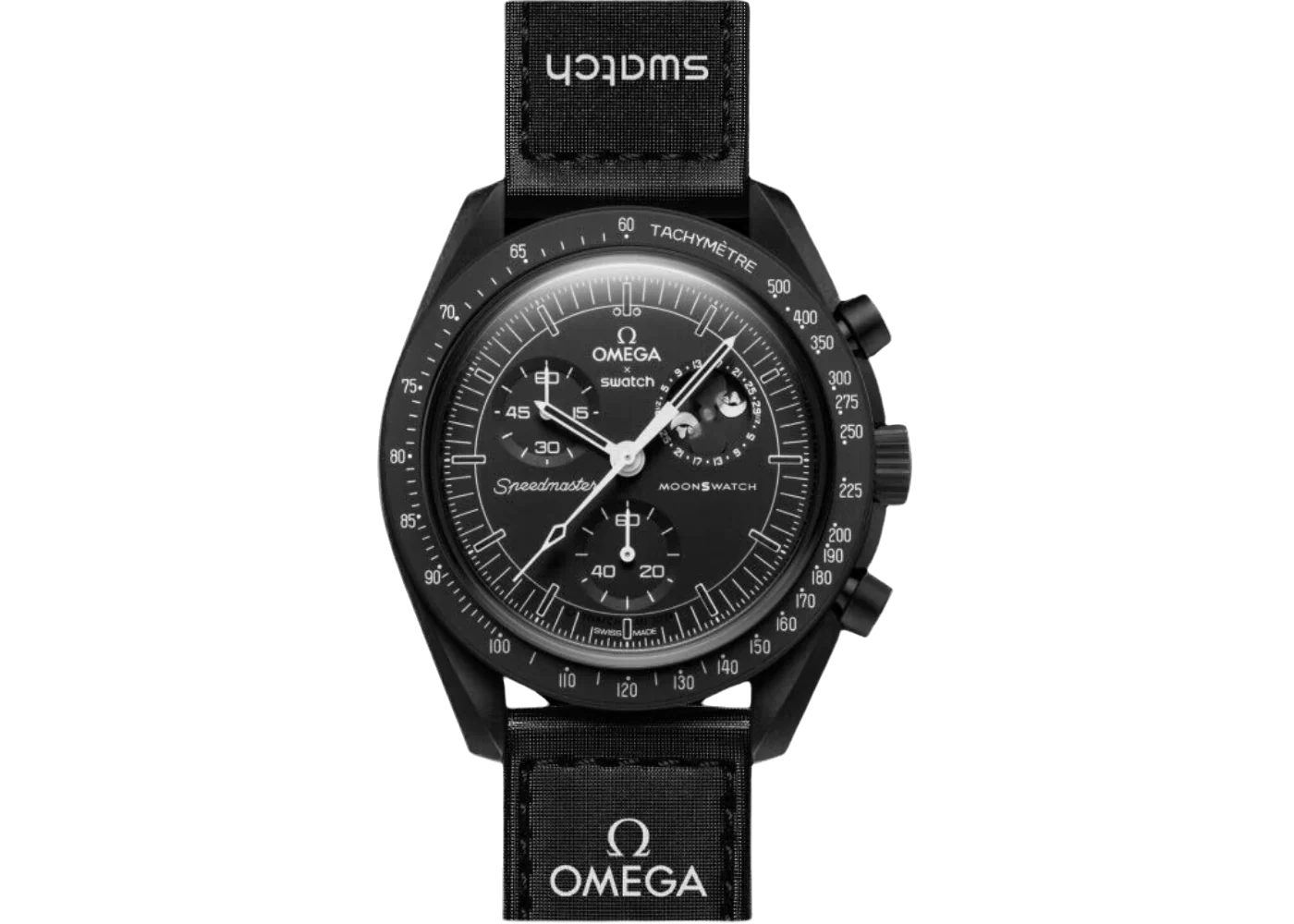 Swatch x Omega Bioceramic Moonswatch Mission to the Moonphase 'Snoopy - New Moon' SO33B700 (24HR DELIVERY AVAILABLE)