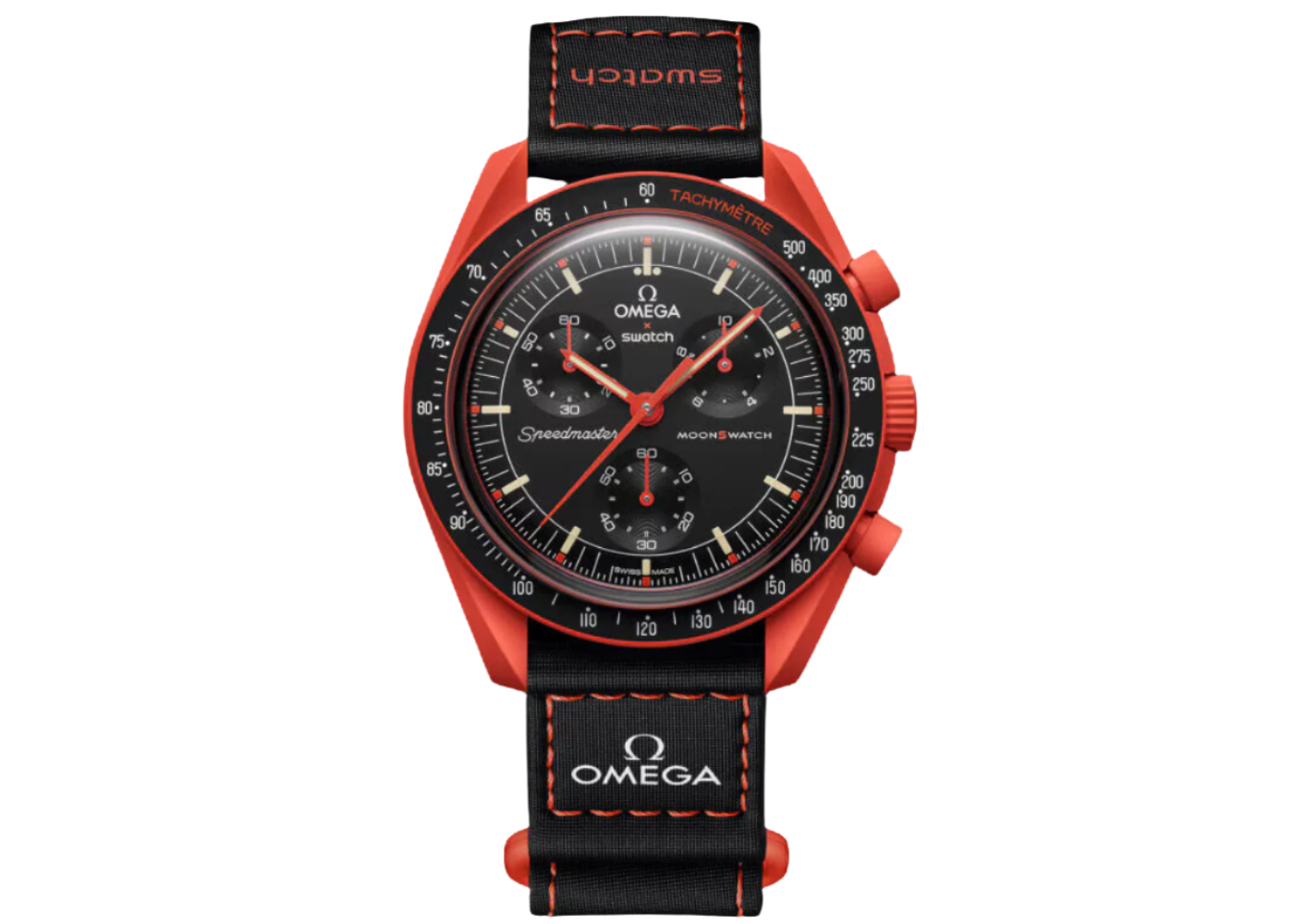 Swatch x Omega Bioceramic Moonswatch 'Mission to Earth' - Lava (SO33O100)