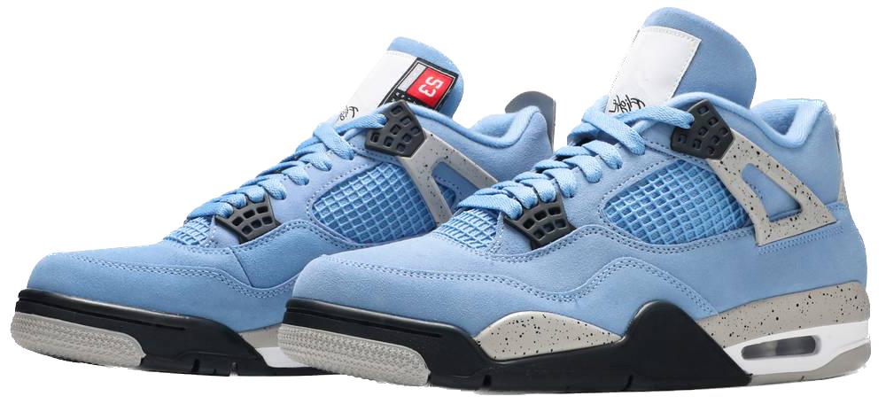 Not on the shelf jordan 4 retro university blue