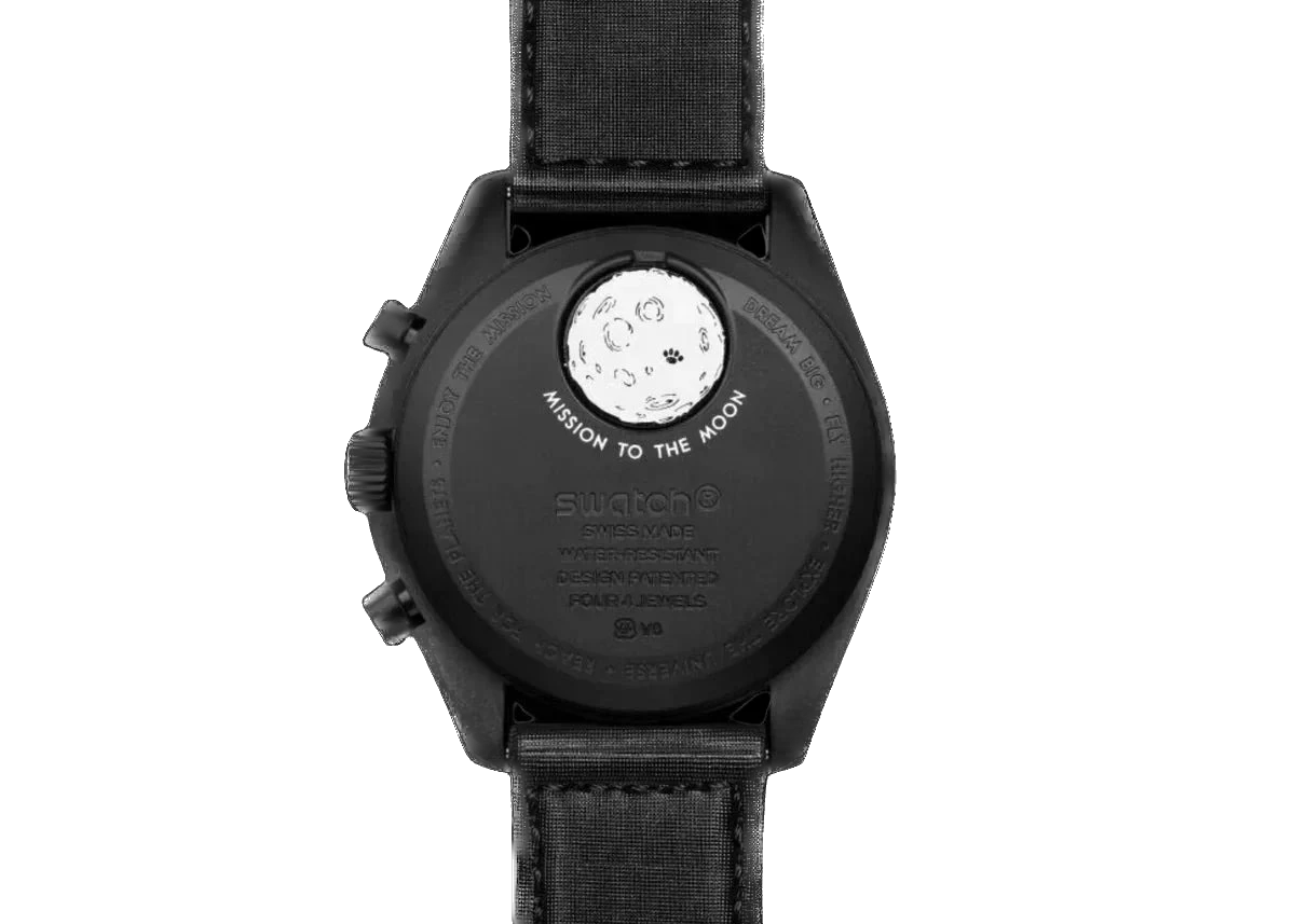 Swatch x Omega Bioceramic Moonswatch Mission to the Moonphase 'Snoopy - New Moon' SO33B700 (24HR DELIVERY AVAILABLE)