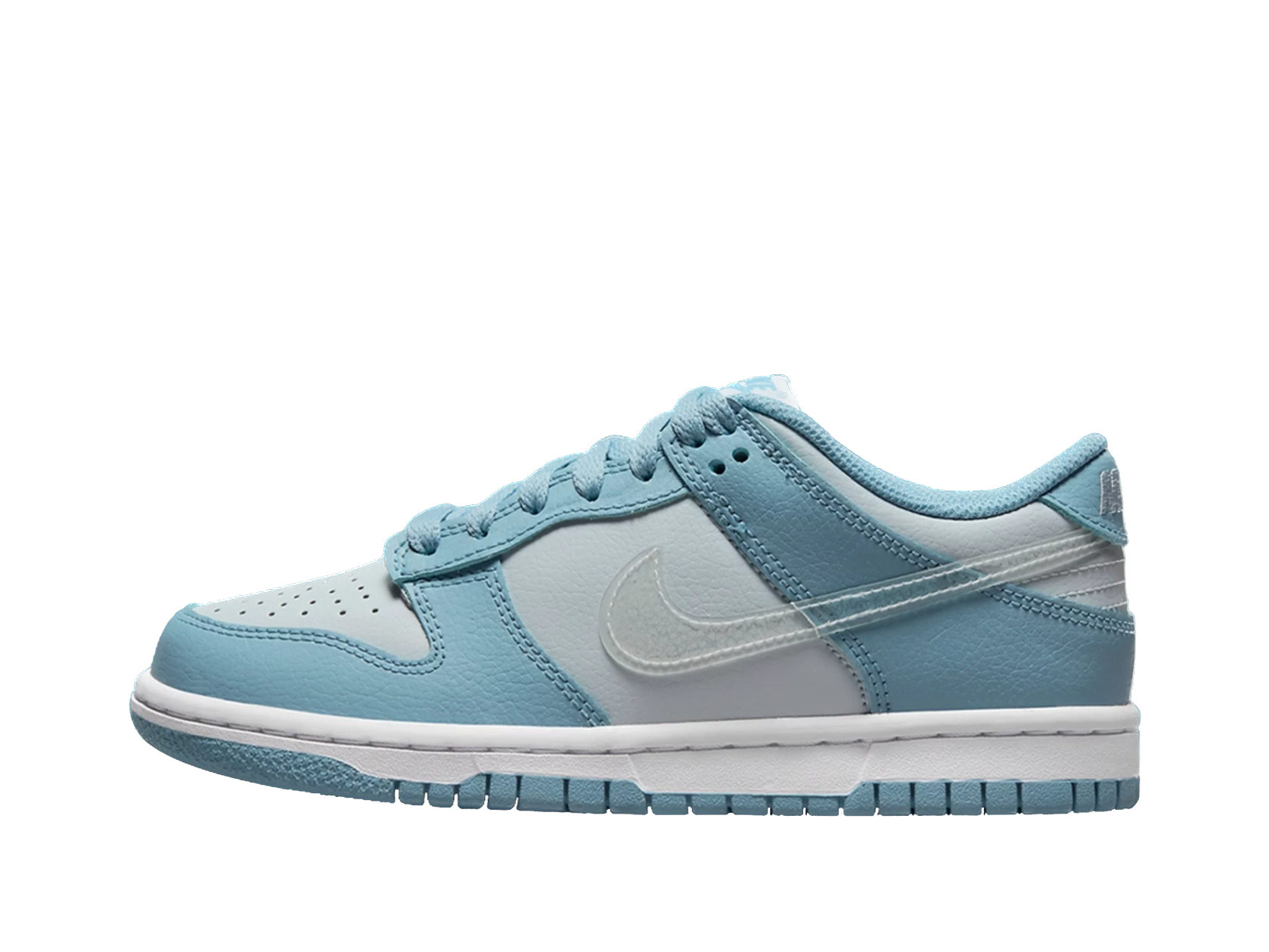 Not On The Shelf - Nike Dunk Low 'Aura Clear Blue' Swoosh