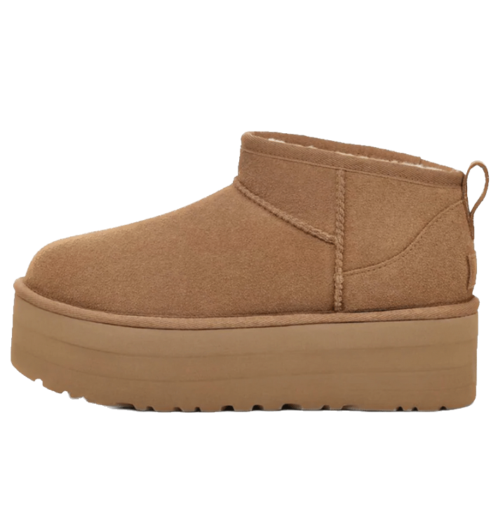 Not On The Shelf - Ugg Classic Ultra Mini Platform 'Chestnut' - Ugg Classic Ultra Mini Platform boots in chestnut brown.