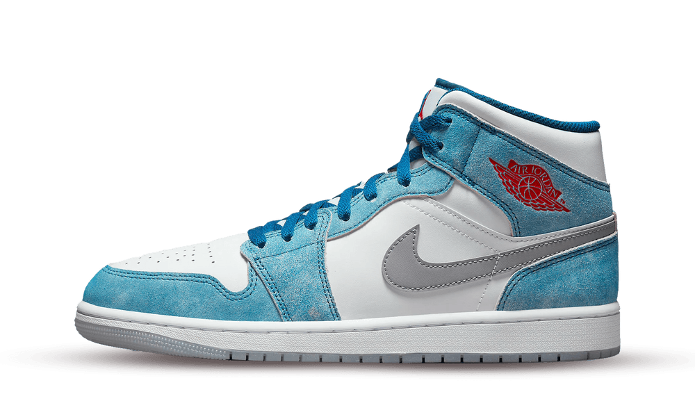 Not on the shelf Jordan 1 Mid 'French Blue Fire Red'