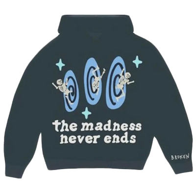 Not on the shelf BROKEN PLANET MARKET ‘THE MADNESS NEVER ENDS’ HOODIE