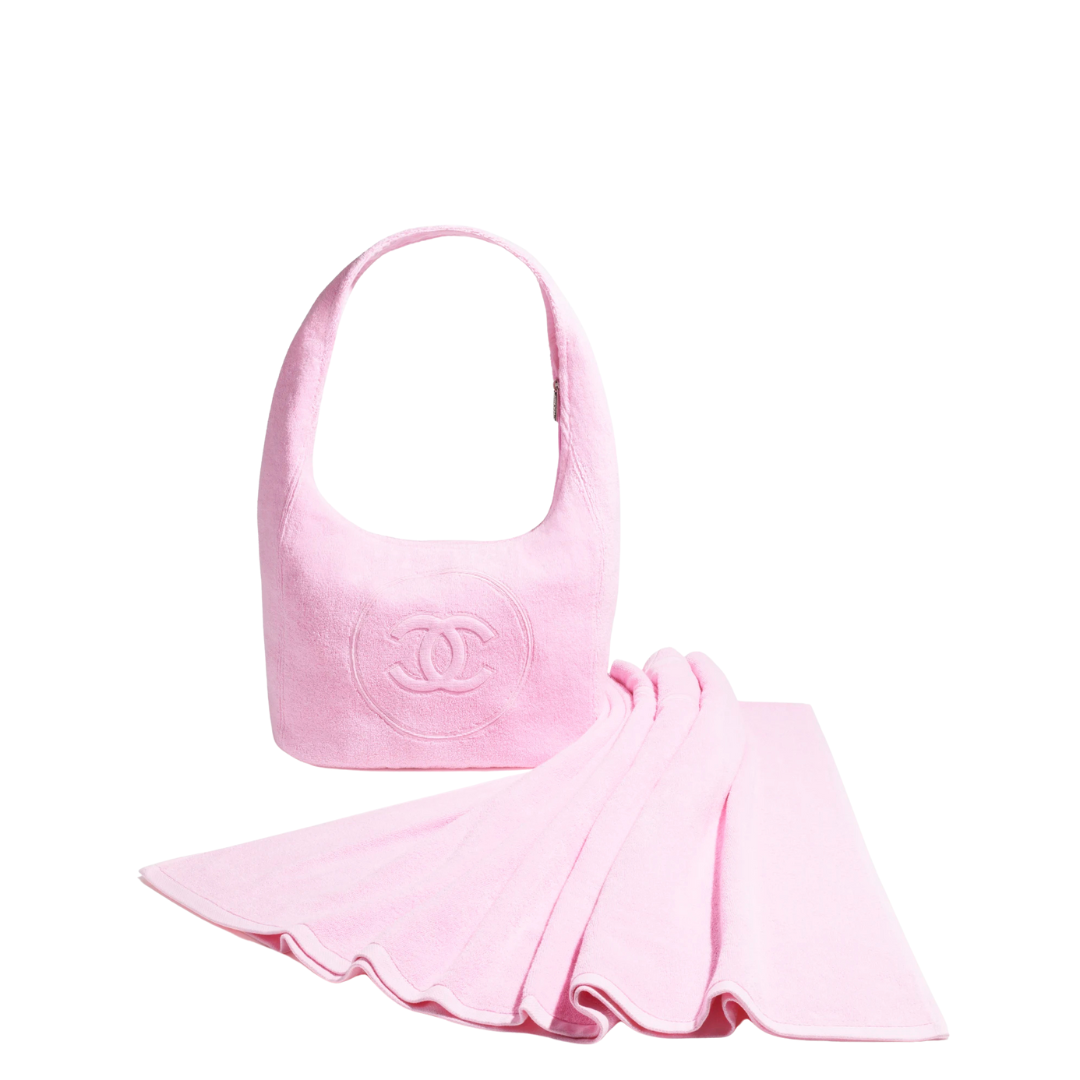 Chanel Coco Beach 2025 Beachwear Set Bag Pink