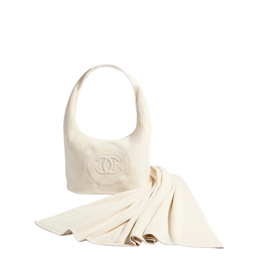 Chanel Coco Beach 2025 Beachwear Set Bag Ivory