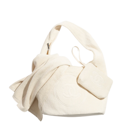 Chanel Coco Beach 2025 Beachwear Set Bag Ivory