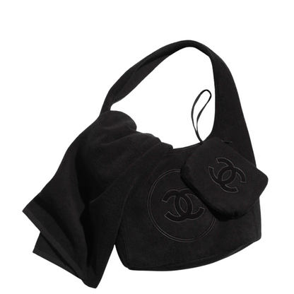 Chanel Coco Beach 2025 Beachwear Set Bag Black