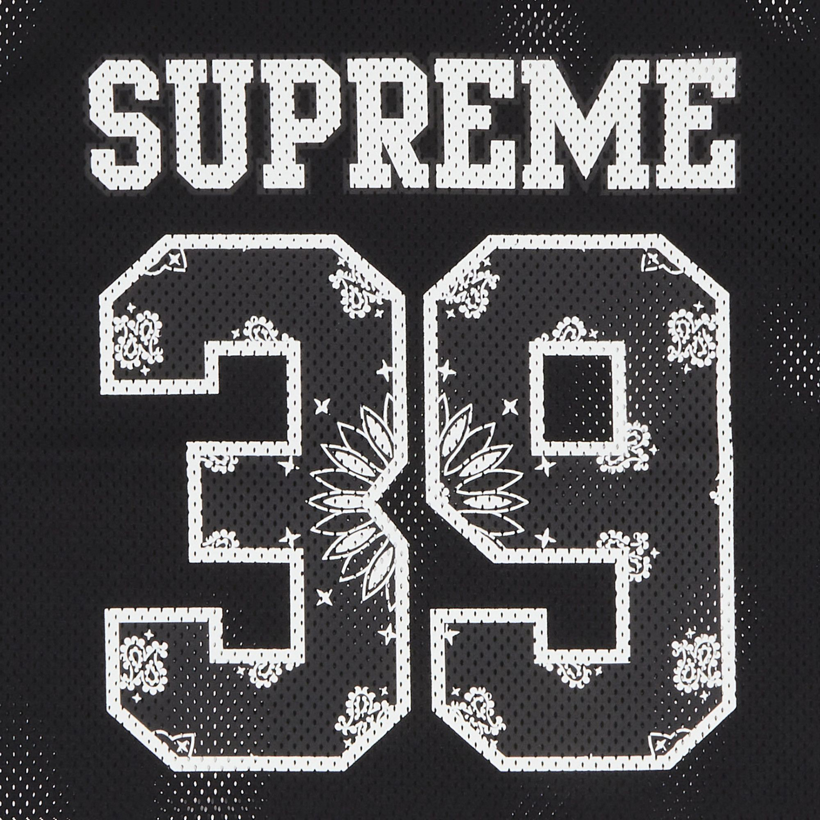 Supreme Bandana Black Football Jersey