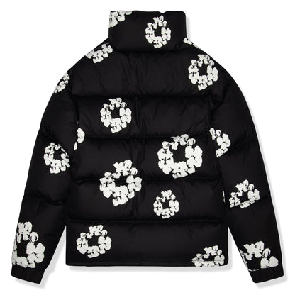 Denim Tears Cotton Wreath Black Puffer Jacket