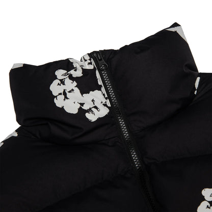 Denim Tears Cotton Wreath Black Puffer Jacket