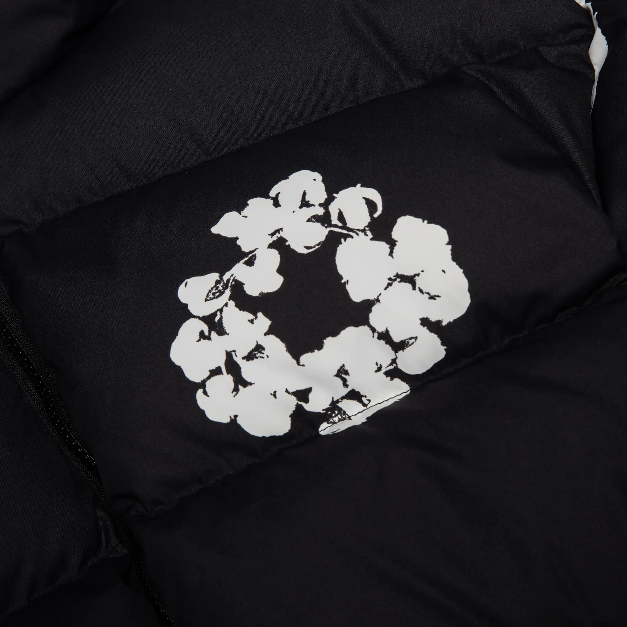 Denim Tears Cotton Wreath Black Puffer Jacket