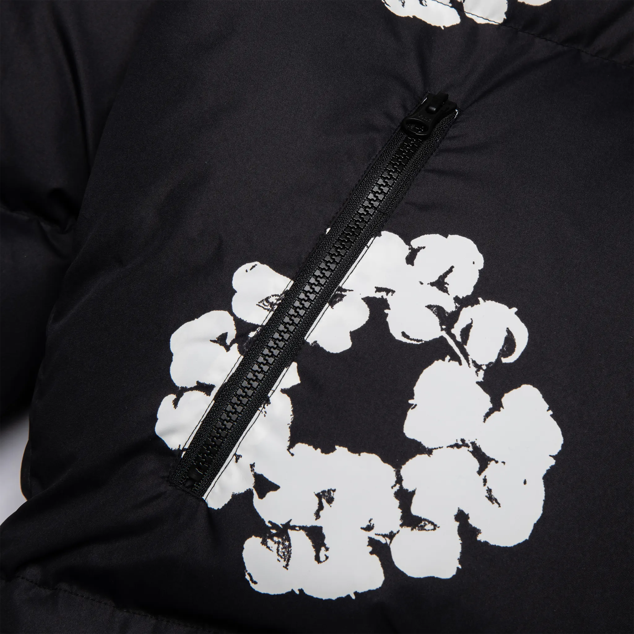 Denim Tears Cotton Wreath Black Puffer Jacket