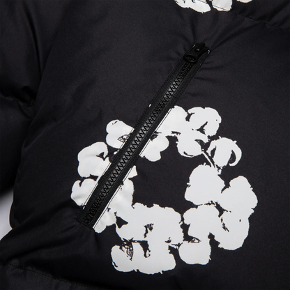 Denim Tears Cotton Wreath Black Puffer Jacket
