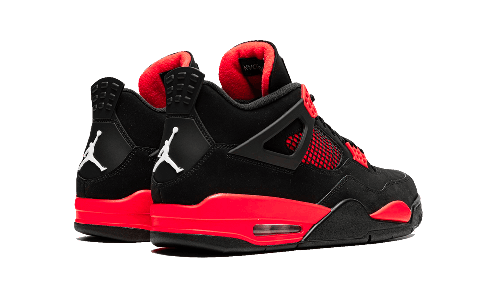 Jordan 4 retro red and deals black