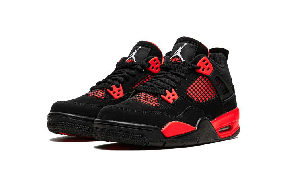 Black and red 4 jordans online