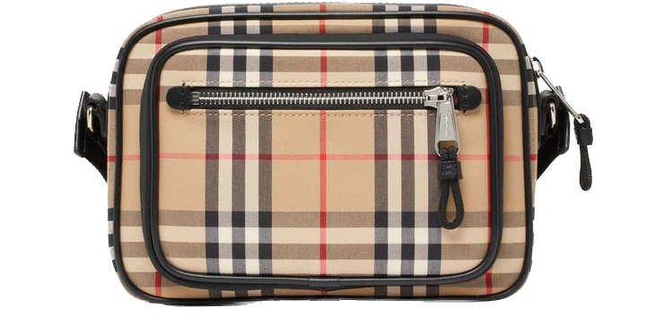 Not on the shelf BURBERRY 'VINTAGE CHECK LEATHER CROSSBODY BAG'